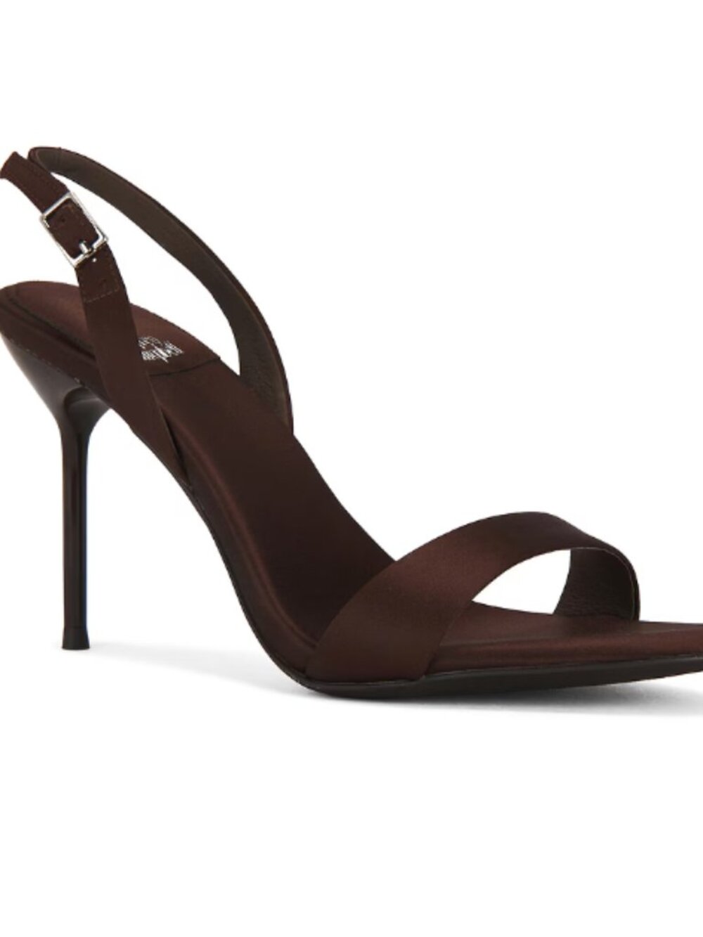 Jeffrey Campbell Go Getter Sandal in Coffee Satin
